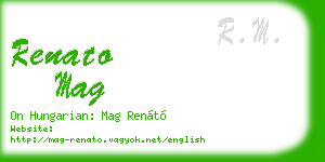 renato mag business card